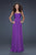 La Femme - Strapless Sweetheart Chiffon Gown 17111 In Purple