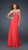 La Femme - Beaded Sweetheart Chiffon A-line Dress 17114 In Red