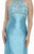 Jolene Collection - 17114 Halter Neck Beaded Mermaid Gown In Blue