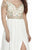 Jolene Collection - 17119 Sweetheart Beaded Chiffon Gown In White and Multi-Color