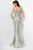 Terani Couture - Full Length Beaded Sleeveless Evening Gown 1711GL3552 In Neutral