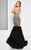 Terani Couture - Embellished Black Nude Mermaid Gown 1711GL3557 In Black and Neutral