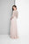 Terani Couture - Long Sleeved Sweetheart Gown 1711M3405W in Brown