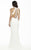 Jolene Collection - 17123 Bejeweled Haltered Evening Gown In White and Multi-Color