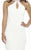 Jolene Collection - 17123 Bejeweled Haltered Evening Gown In White and Multi-Color