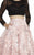 Jolene Collection - 17124 Two-Piece Long Sleeved Ballgown In Black and Pink