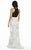 Jolene Collection - 17125 Lace Halter Neck Two-Piece Gown In Black and White