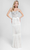 Terani Couture - Beaded Sweetheart Column Dress 1712E3251 In White