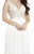 Jolene Collection - 17134 Beaded Empire Long Gown In White and Neutral