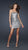 La Femme - Sequined Straight Neck Cocktail Dress 17136 In Silver