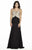 Jolene Collection - 17137 Sleeveless Beaded Cutout Gown  In Black and Neutral