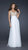 La Femme - Detailed V-neck Chiffon A-line Gown 17138 In White