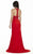 Jolene Collection - 17139 Scarlet Beaded Halter Gown In Red