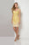 Terani Couture - Stunning Sleeveless Open Back Short Dress 1713C3103 In Yellow