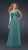 La Femme - Beaded and Ruched Sweetheart A-line Dress 17150 In Green and Neutral