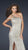 La Femme - Timeless Sequined Asymmetrical Sheath Gown with Slit 17154 In Gold