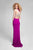 Terani Couture - Stylish Sleeveless Open Back Dress 1715P2977 in Purple