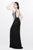 Primavera Couture - Halter Neckline Sequined Evening Gown 1718 in Black