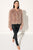  DEORA Veste de plumes rose