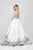 Terani Couture - Beaded Sweetheart A-line Gown 1721E4122 In Gray and Silver
