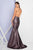Terani Couture - 1721E4176 Sleeveless Plunging Neck Mermaid Gown in Purple