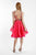 Terani Couture - 1721H4575 Floral Illusion Bateau A-line Dress in Pink and Multi-Color