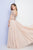 Terani Couture - 1721M4343 Embellished Off-Shoulder Evening Gown in Neutral