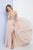 Terani Couture - 1721M4343 Embellished Off-Shoulder Evening Gown in Neutral