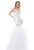 Colors Dress - 1721 Intricately Beaded Mermaid Gown in White