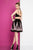Terani Couture - 1721H4513 Two Piece Floral A-line Dress in Black and Purple