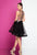 Terani Couture - 1721H4517 Floral Embroidered Illusion Dress in Black and Multi-Color
