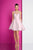 Terani Couture - 1721H4526 Crystal-Trimmed A-line Dress in Pink and Neutral