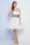 Terani Couture - 1721H4537 Sweetheart High Low A-line Dress in White and Multi-Color