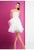 Terani Couture - 1721H4544 Embellished Illusion Jewel A-line Dress in White and Neutral