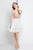 Terani Couture - 1721H4545 Intricately Beaded Flounce Dress in White and Neutral
