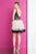 Terani Couture - 1721H4554 Illusion Bateau Feathered A-line Dress in Black and Pink