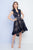 Terani Couture - 1722C4604 Lace High-Low Cocktail Dress in Blue
