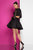 Terani Couture - 1722H4588 Two Piece Crop Top Cocktail Dress in Black