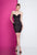 Terani Couture - 1722H4599 Strapless Bustier Sheath Dress in Black