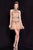 Terani Couture - 1722H4609 Bedazzled Halter Cocktail Dress in Neutral