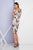 Terani Couture - 1723C4078 Off the Shoulder Floral Print Evening Dress in Silver and Multi-color