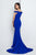 Terani Couture Beaded Straps Off-Shoulder Evening Gown 1723E4264