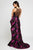 Terani Couture - 1723E4304 Illusion Halter Neck Sheath Dress in Pink and Black