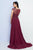 Terani Couture - 1723M4638 Embellished Illusion Bateau A-line Dress in Red