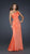 La Femme - One Shoulder Asymmetric Ruched Chiffon A-line Gown 17259 In Orange