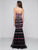 Strapless Straight Across Trumpet Dress 1725 in Black