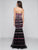 Colors Dress - 1725 Strapless Straight Across Trumpet Dress in Black