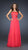 La Femme - Ruched and Beaded Straight Neck A-line Dress 17264 In Pink