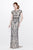 Primavera Couture - Long Beaded Dress  1735 in Gray