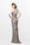 Primavera Couture - Illusion Long Beaded Dress 1736 in Nude